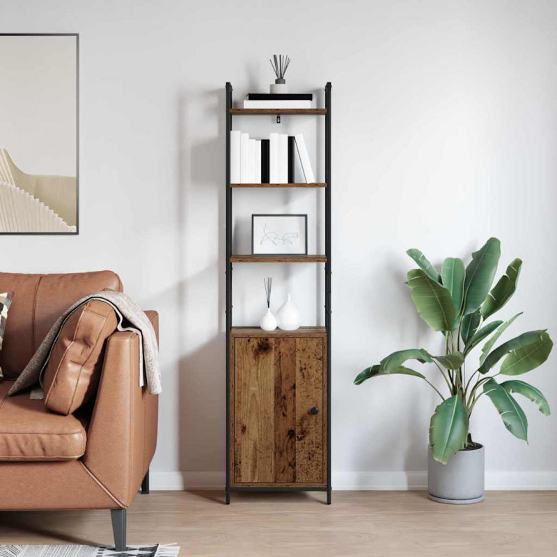 Szafka na książki Stare drewno 40 x 24 x 161 cm