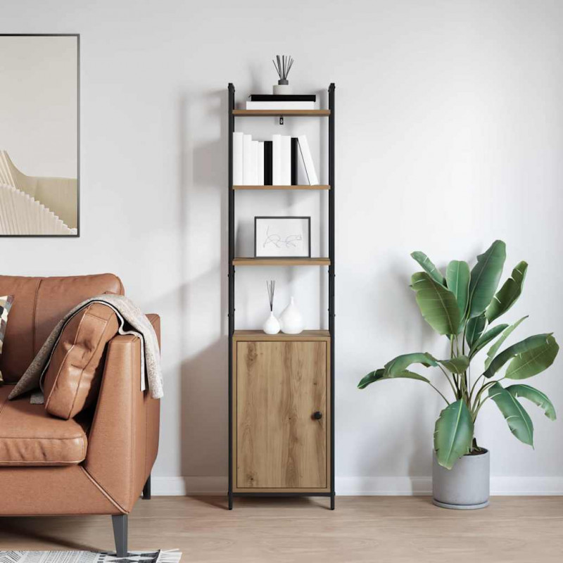 Szafka na książki Dąb rzemieślniczy 40 x 24 x 161 cm