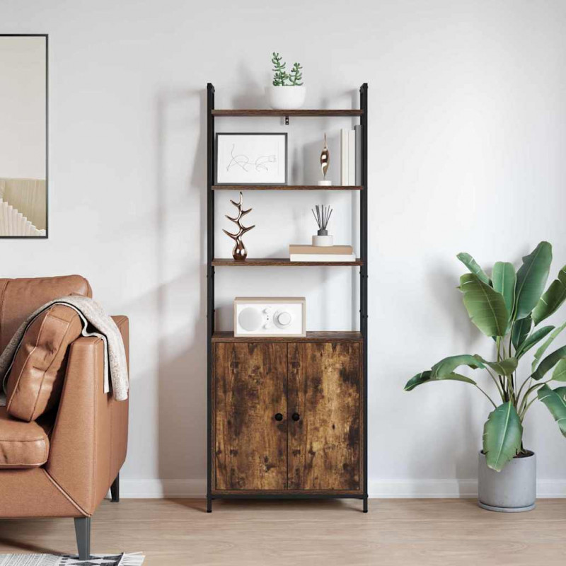 Szafka na książki Dąb wędzony 60 x 24 x 161 cm