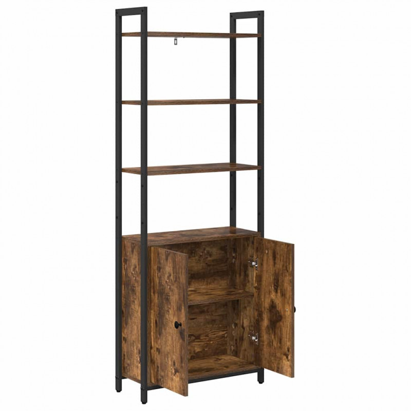 Szafka na książki Dąb wędzony 60 x 24 x 161 cm