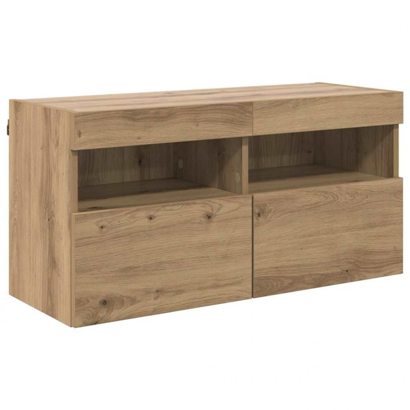 Szafka pod telewizor Dąb rzemieślniczy 80 x 30 x 40 cm