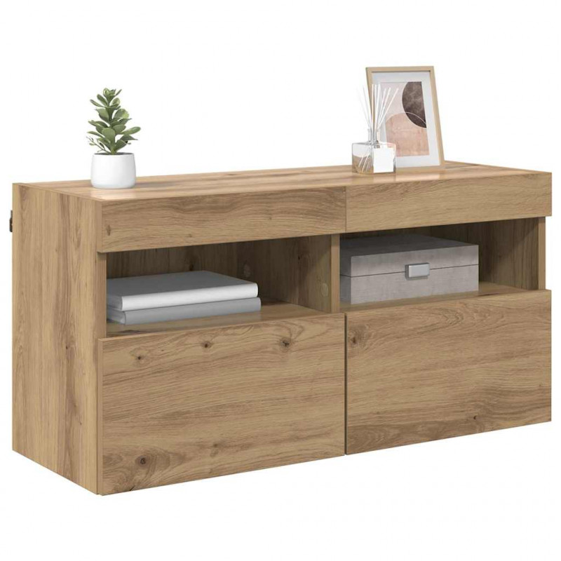 Szafka pod telewizor Dąb rzemieślniczy 80 x 30 x 40 cm