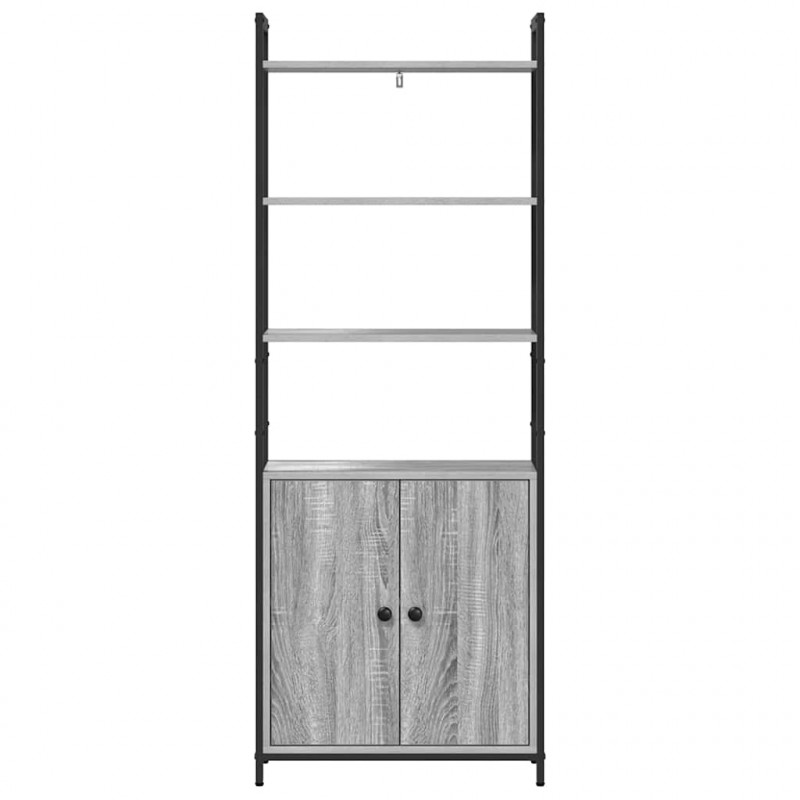 Szafka na książki Szary Sonoma 60 x 24 x 161 cm
