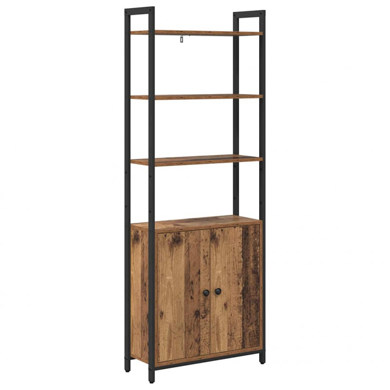 Szafka na książki Stare drewno 60 x 24 x 161 cm