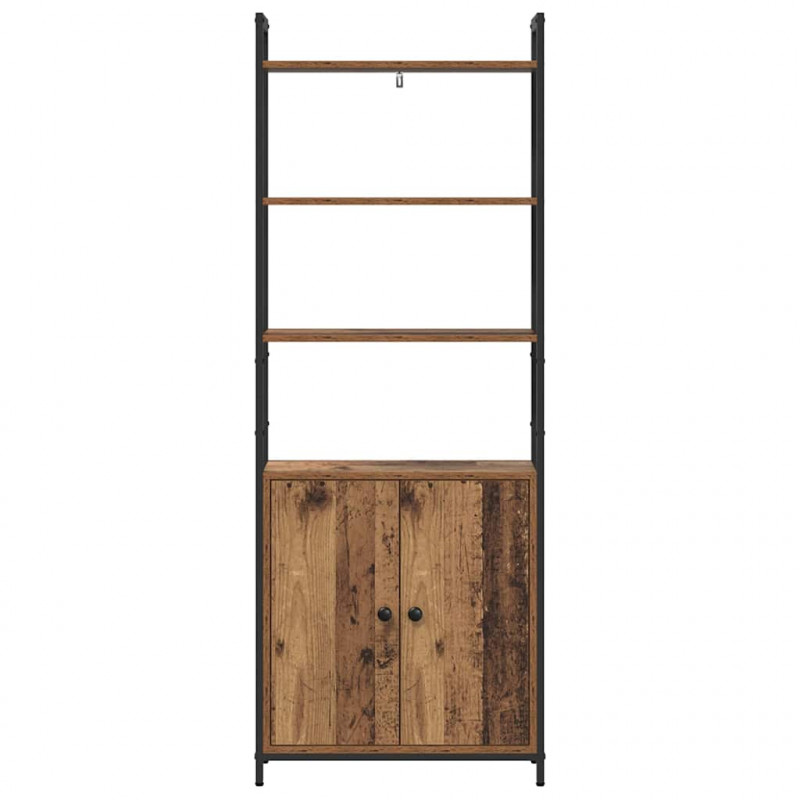 Szafka na książki Stare drewno 60 x 24 x 161 cm