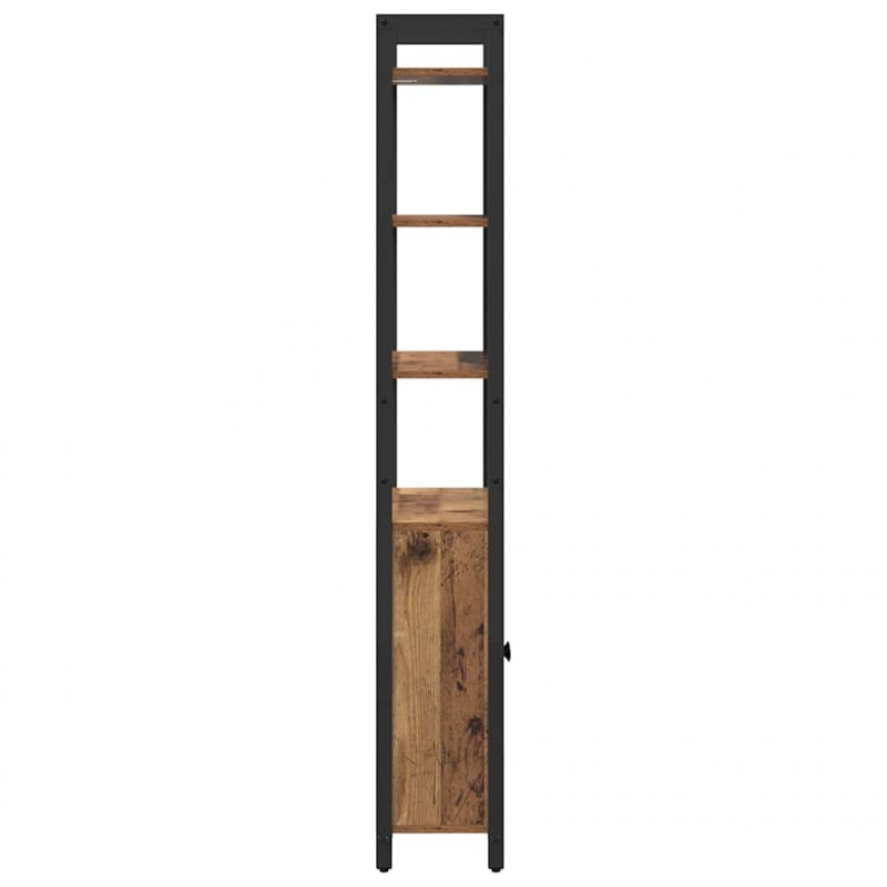 Szafka na książki Stare drewno 60 x 24 x 161 cm