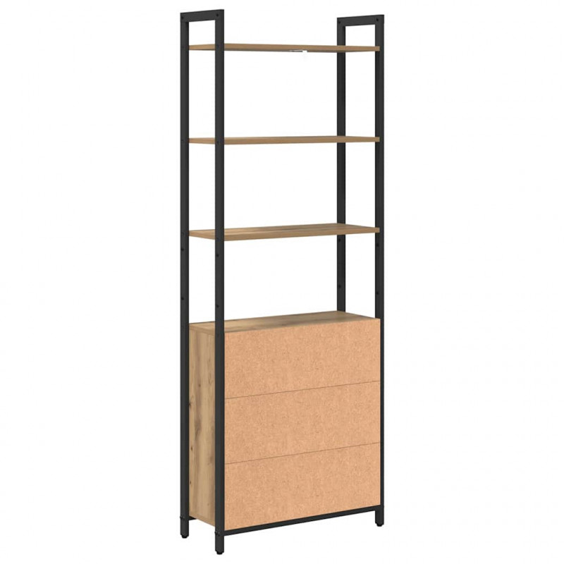 Szafka na książki Dąb rzemieślniczy 60 x 24 x 161 cm