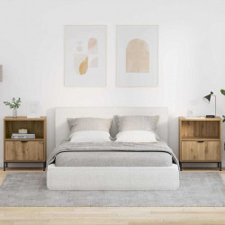Szafka Nocna z szufladą 2 pcs dąb artisan 49 x 36 x 61 cm