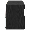 Szafka pod telewizor Ze LED Lights Czarny Dąb 80 x 30 x 40 cm