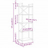 Półka na książki Dąb Sonoma 56 x 34 x 171 cm