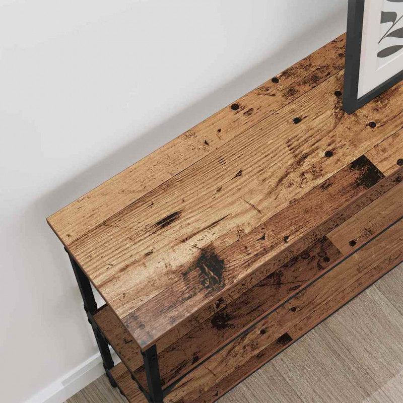 Konsola Stare drewno 100 x 22,5 x 75 cm Materiał drewnopochodny
