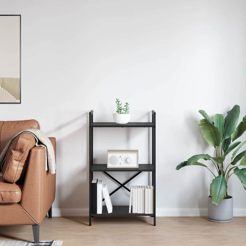 Półka na książki Czarny Dąb 56 x 34 x 96 cm