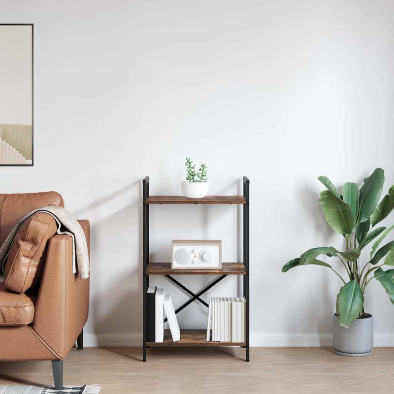 Półka na książki Dąb wędzony 56 x 34 x 96 cm