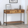 Konsola Stare drewno 100 x 34.5 x 75 cm Materiał drewnopochodny