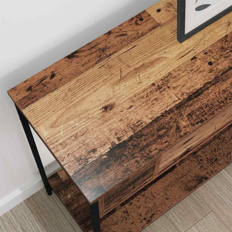 Konsola Stare drewno 100 x 34.5 x 75 cm Materiał drewnopochodny
