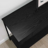 Konsola Czarny dąb 100 x 34.5 x 75 cm Materiał drewnopochodny