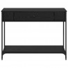 Konsola Czarny dąb 100 x 34.5 x 75 cm Materiał drewnopochodny