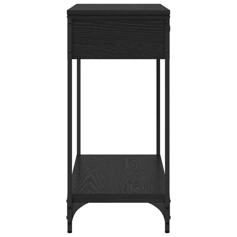 Konsola Czarny dąb 100 x 34.5 x 75 cm Materiał drewnopochodny