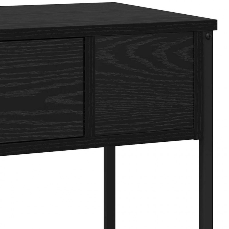 Konsola Czarny dąb 100 x 34.5 x 75 cm Materiał drewnopochodny