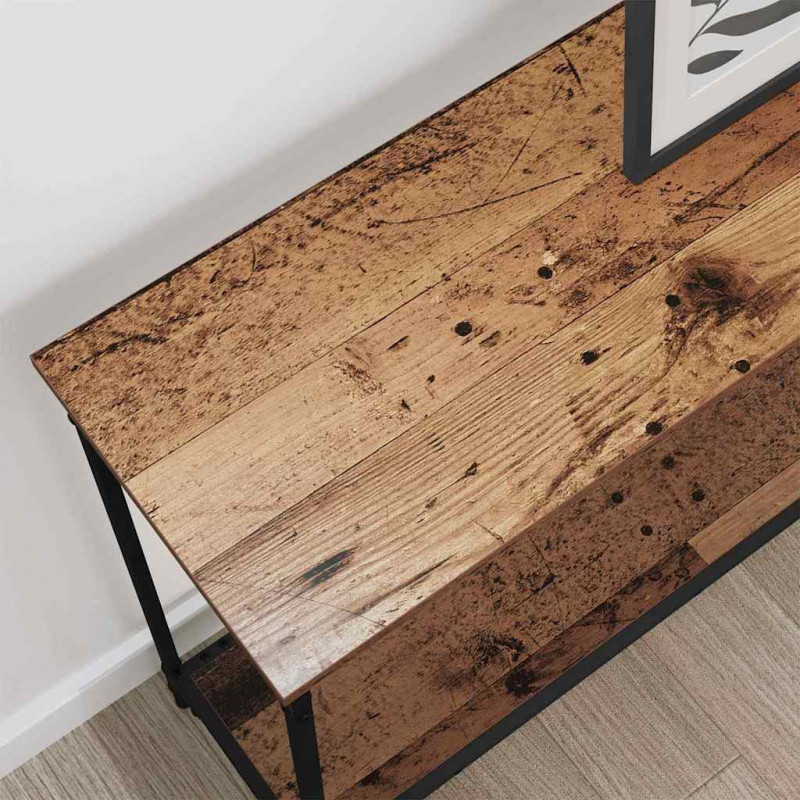 Konsola Stare drewno 101 x 30.5 x 75 cm Materiał drewnopochodny