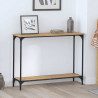 Konsola dąb artisan 101 x 30.5 x 75 cm Materiał drewnopochodny