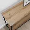 Konsola dąb artisan 101 x 30.5 x 75 cm Materiał drewnopochodny