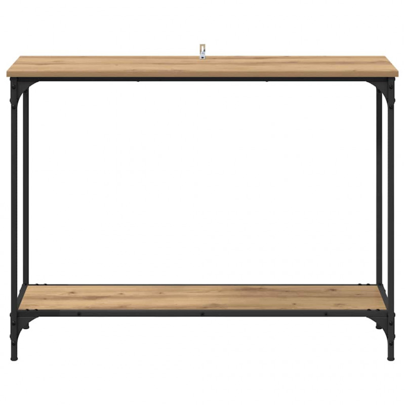 Konsola dąb artisan 101 x 30.5 x 75 cm Materiał drewnopochodny