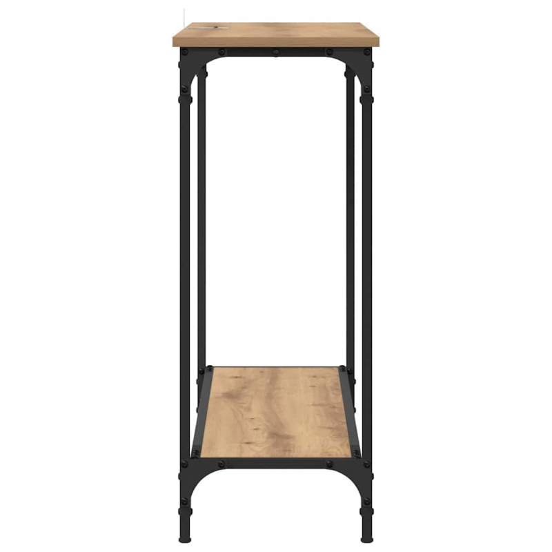 Konsola dąb artisan 101 x 30.5 x 75 cm Materiał drewnopochodny