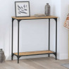 Konsola dąb artisan 75 x 30.5 x 75 cm Materiał drewnopochodny