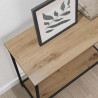 Konsola dąb artisan 75 x 30.5 x 75 cm Materiał drewnopochodny