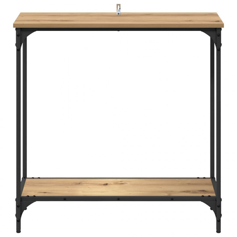 Konsola dąb artisan 75 x 30.5 x 75 cm Materiał drewnopochodny