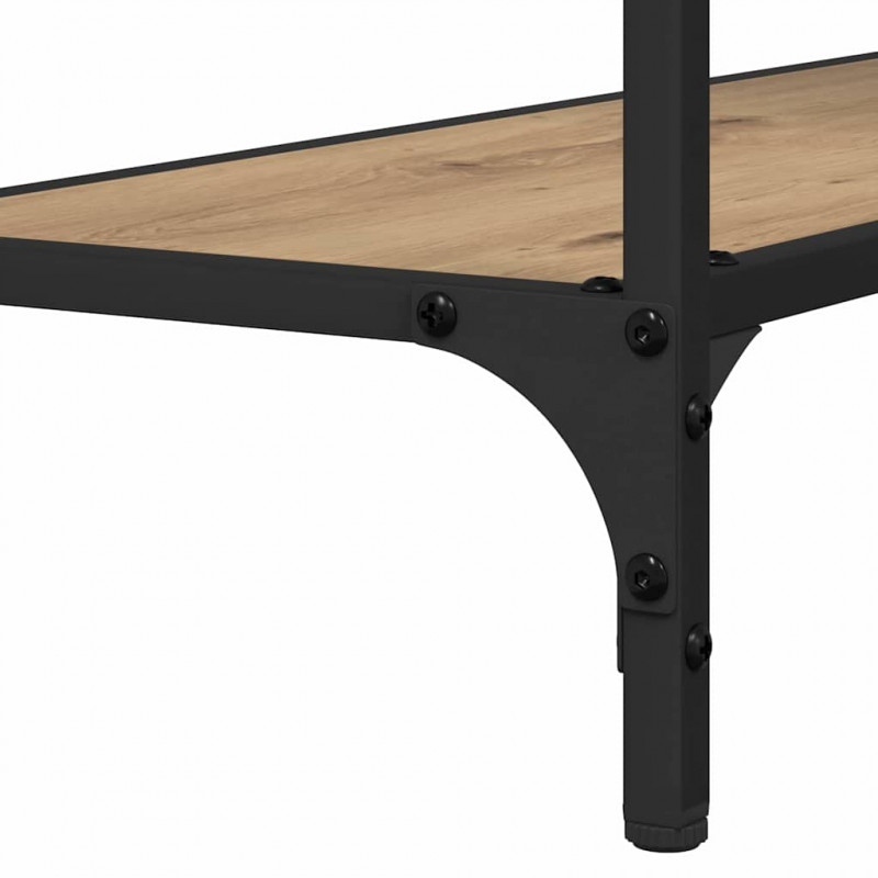 Konsola dąb artisan 75 x 30.5 x 75 cm Materiał drewnopochodny