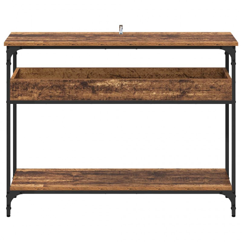 Konsola Stare drewno 100 x 29 x 75 cm Materiał drewnopochodny