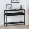 Konsola Czarny dąb 100 x 29 x 75 cm Materiał drewnopochodny