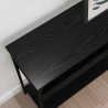 Konsola Czarny dąb 100 x 29 x 75 cm Materiał drewnopochodny