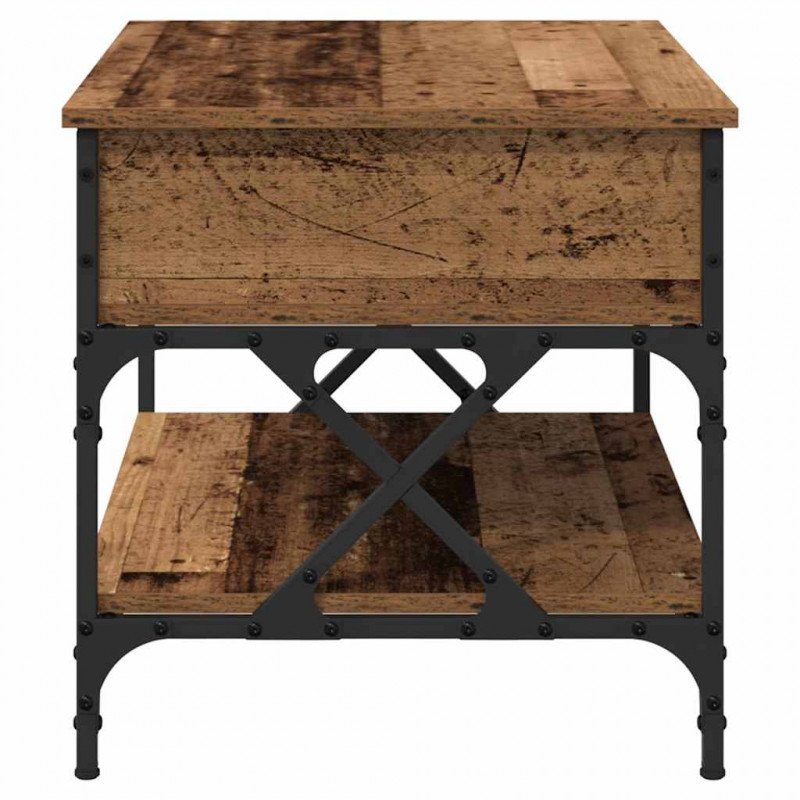 Stolik kawowy Stare drewno 70x50x50cm Materiał drewnopochodny
