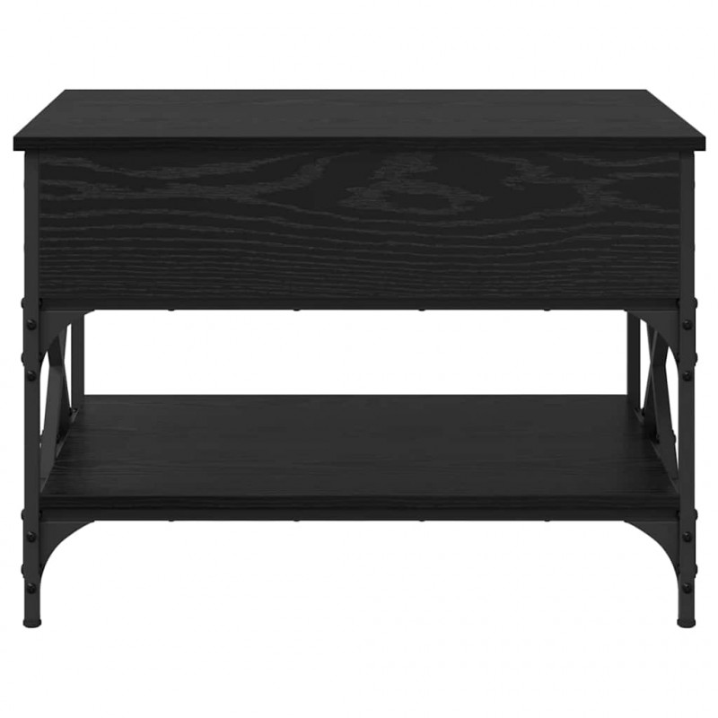 Stolik kawowy Czarny Dąb 70x50x50cm Materiał drewnopochodny