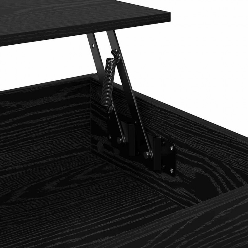 Stolik kawowy Czarny Dąb 70x50x50cm Materiał drewnopochodny