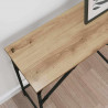 Konsola dąb artisan 140 x 29 x 75 cm Materiał drewnopochodny