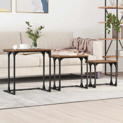 Stolik Kawowy Nesting 3 pcs Stare drewno