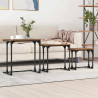 Stolik Kawowy Nesting 3 pcs Stare drewno