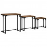 Stolik Kawowy Nesting 3 pcs Stare drewno