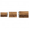 Stolik Kawowy Nesting 3 pcs Stare drewno