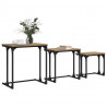 Stolik Kawowy Nesting 3 pcs dąb artisan Materiał drewnopochodny
