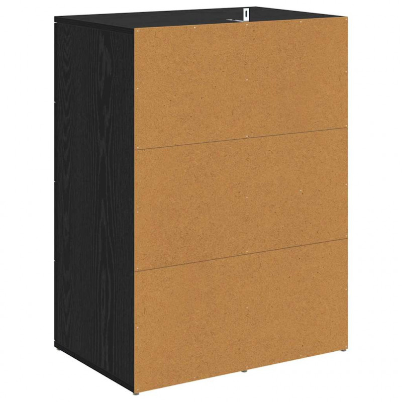 Bufet Czarny Dąb 59 x 39 x 80 cm Materiał drewnopochodny