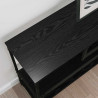 Konsola Czarny Dąb 100 x 30 x 75 cm Materiał drewnopochodny