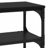Konsola Czarny Dąb 100 x 30 x 75 cm Materiał drewnopochodny