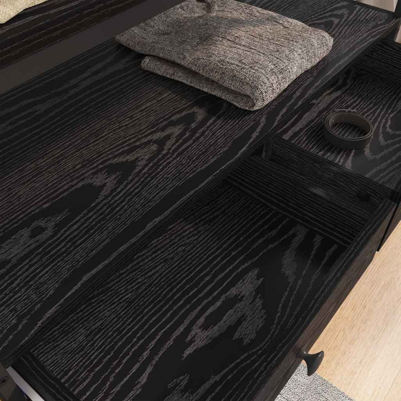 Garderoba Czarny dąb 89 x 39 x 184.5 cm Materiał drewnopochodny