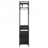 Garderoba Czarny dąb 89 x 39 x 184.5 cm Materiał drewnopochodny