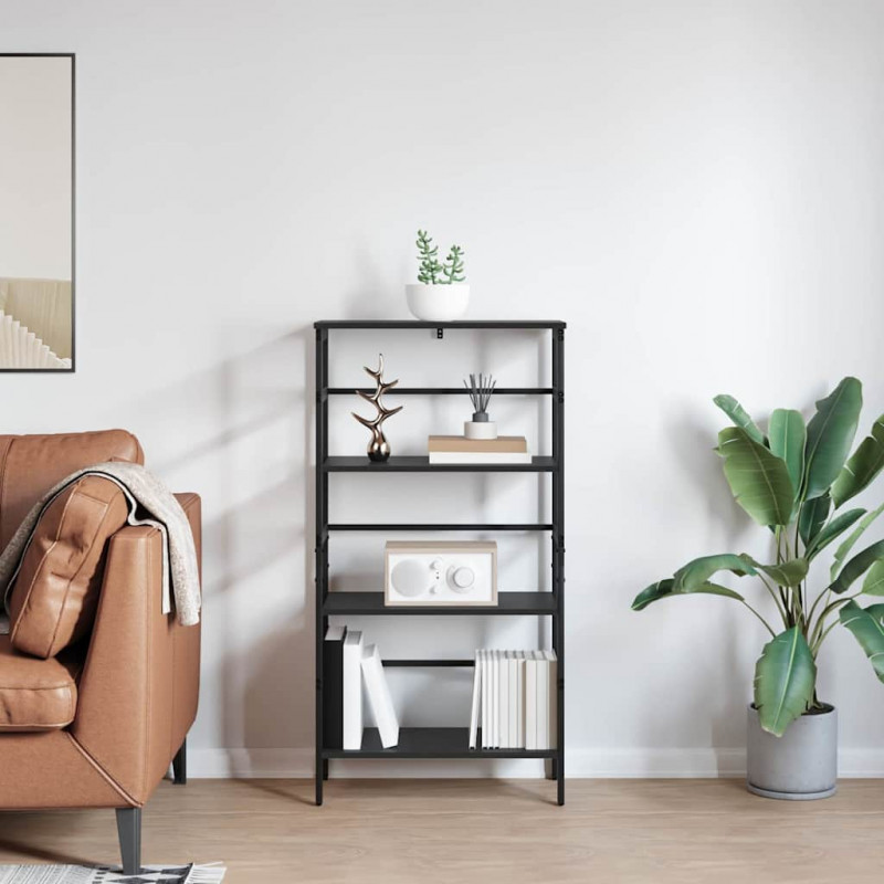 Półka na książki Czarny Dąb 60 x 29,5 x 115 cm